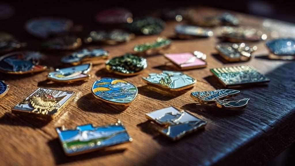 Pin’s métal : identité visibilité (staff/VIP/visiteurs)